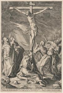 SADELER Raphael I 1560-1628,Christus am Kreuz,1590,Galerie Bassenge DE 2022-06-01