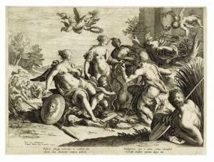 SADELER Raphael I 1560-1628,Il giudizio di Paride,1589,Gonnelli IT 2022-09-08