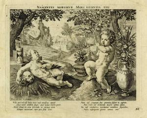 SADELER Raphael I 1560-1628,Nascentes morimur. Mors rediviva piis,1590,Gonnelli IT 2023-11-28