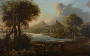 SADLER William II 1782-1839,Figures by the Upper Lake and Ross Castle, Killarney,Adams IE 2023-12-06
