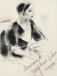 SADOLIN Ebbe 1900-1982,Portrait of Josephine Baker,Bruun Rasmussen DK 2021-09-07