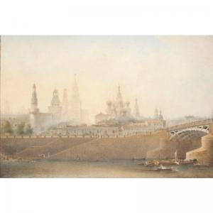 SADOVNIKOV Vasilii Semenovich 1800-1879,view of the moscow kremlin,Sotheby's GB 2004-05-26