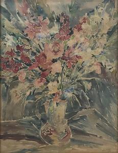 SAEKI Yoneko 1903-1972,Flowers vase,1943,Montefiore IL 2024-03-05