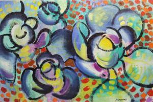 SAENKO Dmitry 1965,Composition aux fleurs,Ruellan FR 2015-09-19