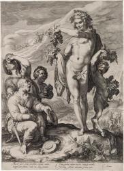 SAENREDAM Jan Pietersz. 1565-1607,Hommage Paid to Bacchus,1596,Swann Galleries US 2016-11-03