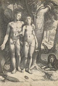 SAENREDAM Jan Pietersz. 1565-1607,The Temptation of Adam,1605,Swann Galleries US 2025-04-15