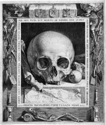 SAENREDAM Jan Pietersz. 1565-1607,Vanitasstillleben mit Totenkopfschädel (Des Tode,Galerie Bassenge 2019-05-29