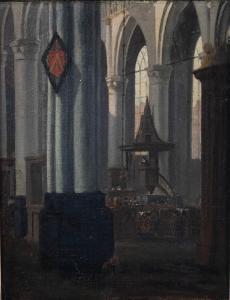 SAENREDAM Pieter Jansz 1597-1665,INTERIOR OF A CHURCH,Potomack US 2020-06-30