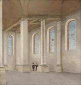 SAENREDAM Pieter Jansz 1597-1665,The interior of the Nieuwe Kerk, Haarlem,1658,Christie's 2012-07-03