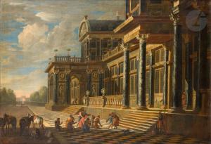 SAEYS Jakob Ferdinand 1658-1725,Le Retour du Fils Prodigue devant un palais,1690,Ader FR 2023-11-21