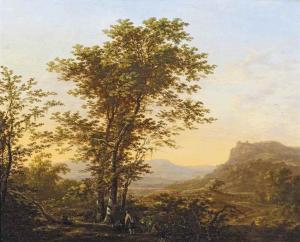 SAFTLEVEN II Herman,An Italianate landscape with two travellers restin,Christie's 2015-11-17