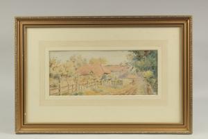 SAGE Henry James 1868-1953,Figure on a path by farm buildings,John Nicholson GB 2023-12-20
