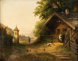 SAGER Franz 1821-1891,Rural farmstead,Nagel DE 2021-06-09