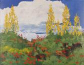 SAGER Friedrich 1955,Landschaft mit Mohnblumen,Palais Dorotheum AT 2015-05-19