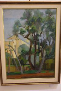 SAGLIETTO Rita 1921-1968,Casa con alberi,Boetto IT 2021-12-16