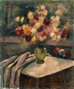 SAGREKOW Nikolaus 1897-1992,Flowers in a Green Vase,1970,MacDougall's GB 2017-11-29