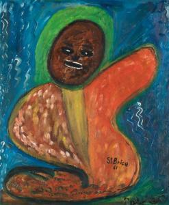 SAINT BRICE Robert 1898-1973,Untitled (Figure),1961,Santa Fe Art Auction US 2023-09-20