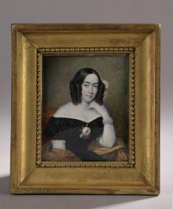 SAINT Daniel 1778-1847,Portrait de Marie Louise de Pange, comtesse de Lat,Daguerre FR 2023-01-24
