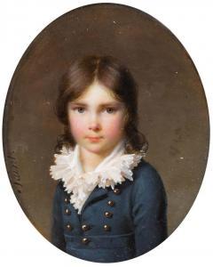SAINT Daniel 1778-1847,Young brown-haired boy in a navy-blue garment,Galerie Koller CH 2022-09-22