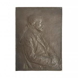 SAINT GAUDENS Augustus 1848-1907,Portrait Relief of Samuel Gray Ward,1881,Skinner US 2024-03-06