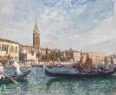 SAINT GERMIER Joseph 1860-1925,La fête de l’’’’Adriatique à Venise,Christie's GB 2016-01-20
