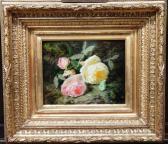 SAINT JEAN Simon,Roses on a mossy bank with butterfly,Bellmans Fine Art Auctioneers 2017-05-09