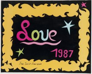 SAINT LAURENT Yves 1936-2008,LOVE,1987,Cornette de Saint Cyr FR 2018-03-20