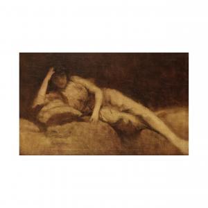 SAINT PIERRE Gaston Casimir 1833-1916,Portrait de dame allongée,Cornette de Saint Cyr FR 2024-02-21