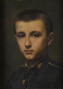 SAINT PIERRE Gaston Casimir 1833-1916,Portrait de jeune homme en uniforme de l'Ecole ,1873,Daguerre 2023-05-26