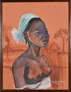 SAINT SEINE Jacques 1897-1972,Jeune africaine,1959,Conan-Auclair FR 2023-04-15