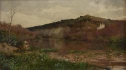 SAINZ Y SAINZ Casimiro 1853-1898,Paisaje con río,Alcala ES 2022-10-20
