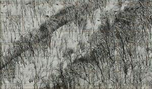 SAITO Ken 1930,landscape, snow,1977,Mainichi Auction JP 2022-07-29