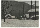 SAITO Kikuo 1939-2016,Winter in Aizu (93) Kaneyama-Machi,1991,Mainichi Auction JP 2022-01-14