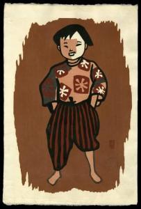 SAITO Kiyoshi 1907-1992,Boy of Aizu,Floating World Gallery Ltd. US 2013-04-20
