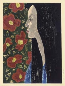 SAITO Kiyoshi 1907-1992,Camellia (Tsubaki),1948,Christie's GB 2003-09-16