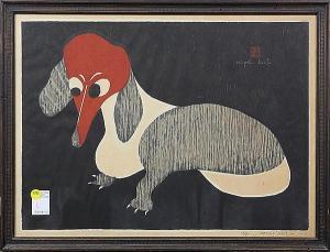 SAITO Kiyoshi 1907-1992,Dachshund 1,1954,Clars Auction Gallery US 2015-05-30