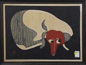 SAITO Kiyoshi 1907-1992,Duchshund 2,1954,Clars Auction Gallery US 2015-05-30
