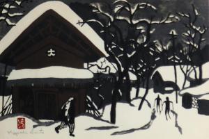 SAITO Kiyoshi 1907-1992,from "Winter in Aizu" series,Clars Auction Gallery US 2019-04-13