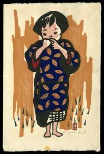 SAITO Kiyoshi 1907-1992,Girl of Aizu,Floating World Gallery Ltd. US 2013-04-20