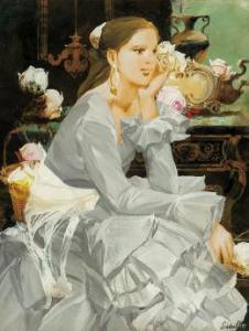 SAITO Saburo 1917-1996,Girl, Christina,Mainichi Auction JP 2023-09-07