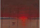 SAITO Shin Ichi,Morning sunshine, trip of Echigo Gozes in winter f,1987,Mainichi Auction 2022-01-22