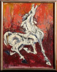 SAITOH Masso 1912,White Horse,1970,Ro Gallery US 2014-07-17