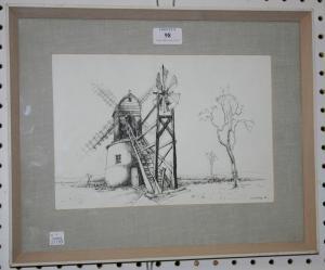 SAJO Csaba,Study of a Windmill,Tooveys Auction GB 2013-07-10