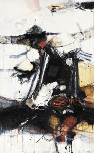 SAKAI Kazuya 1927-2001,Neither Wind nor Banner,1963,Swann Galleries US 2023-05-25