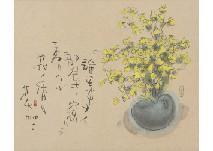 SAKAKI Bakuzan 1926-2010,Floral scent (image and calligraphy),Mainichi Auction JP 2019-05-10