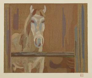 SAKAMOTO Hanjirô 1882-1969,Horse,1983,Mainichi Auction JP 2023-04-01
