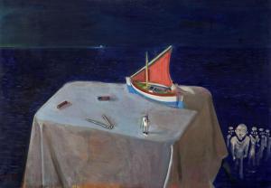 SAKAYAN Edouardos 1957,The red sail,1990,Bonhams GB 2012-05-22