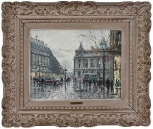 SALABET Jean 1900-1900,Place de L'Opera,Brunk Auctions US 2018-09-14