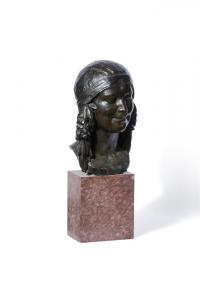 SALADIN Alphonse 1878-1956,PORTRAIT BUST OF A WOMAN,Dreweatts GB 2022-03-30