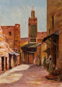 SALAMGNE A,A  Rue à Fez,1935,Rossini FR 2017-03-09